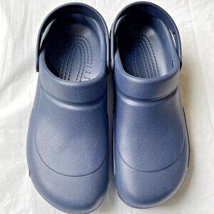 Crocs Slip Resistant Bistro BLUE Clogs Work Shoes Mens 15